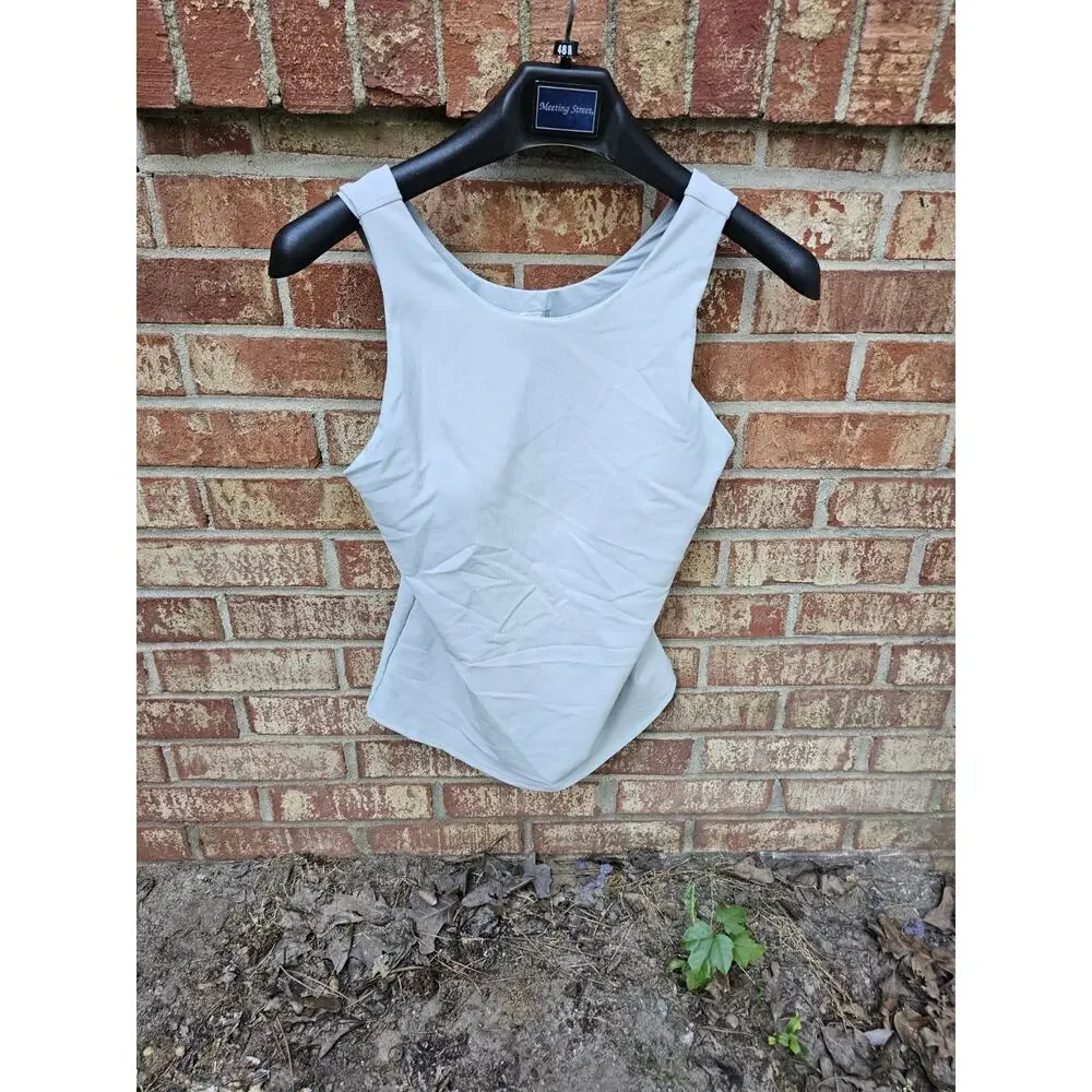 32 Degrees Cool Built In Shelf Bra Tank Top Ribbed Knit Active Camisole Small S